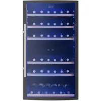 CAVISS C252GBEG - Wijnkoelkast 2 Temperatuurzones - 52 Flessen - 5 TOT 22 °C - Anti-UV Glasdeur - LED Binnenverlichting - Anti Vibratiesysteem