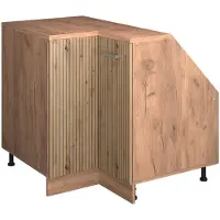 Vicco R-Line Hoekkeukenkast voor schuine wand – 75.6 cm met 1 deur, kastromp 60 cm diepte Artisanaal eiken
