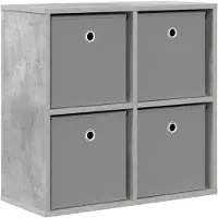 vidaXL Dressoir Beton Grijs 59,5 x 27 x 57 cm