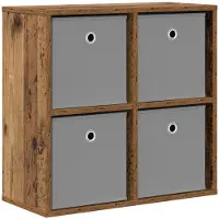 vidaXL Dressoir met lade Oudhout 59,5 x 27 x 57 cm