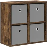 vidaXL Dressoir met lade Rook Eiken 49,5 x 22 x 47 cm