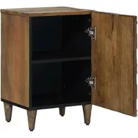 vidaXL Badkamerkast Bruin 38 x 33,5 x 58 cm Massief Mango Hout