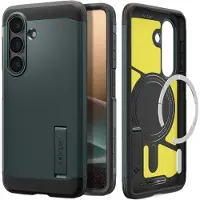 Spigen Tough Armor Backcover MagSafe voor de Samsung Galaxy S26 Plus - Abyss Green
