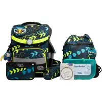 School-mood Timeless Pro Schooltas set 7-delig geel
