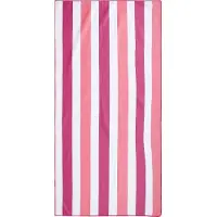 Regatta Streep Microvezel Strandlaken (Roze Violet/Roze Limonade)