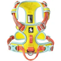 TrueLove - Hondentuigje - Hondenharnas - Anti Trek Tuigje - Reflecterend Harnas - Medium - Fluo Geel