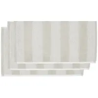 Beddinghouse Sheer Stripe Gastendoek - set van 3 - 30x50 cm - Zand