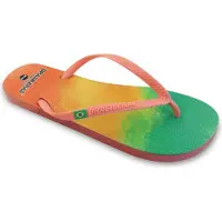 Brasileras Teenslipper 'Cosmic' geel / groen / koraal