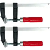 VOREL Houtbewerkersklemmen - - 38150 - 150x50 mm - Set van 2 stuks - Kaken van speciaal gietijzer