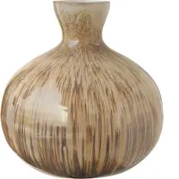 Ptmd collection PTMD Xela Vaas - 26 x 26 x 28 cm - Glas - Grijs