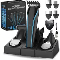 Mira Trimmer Baard - Trimmer - Zwart/Blauw - 16cm x 4cm x 3cm