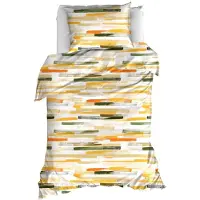 MOODIT Dekbedovertrek Odil Flynn Sand Katoen-140 x 200 / 220 cm | 1-Persoons