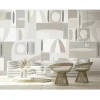 Overig Fotobehang Smart Art Gallery 46974 - Grijs-beige - Lichtgrijs - Taupe - 2,70m X 212cm