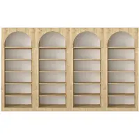 Vente-unique Set van 4 boekenkasten met 6 vakken - Licht natuurlijk - CYMORA