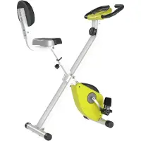 Core Hometrainer Fiets - Hometrainers Fitness - Hometrainer - Geel/Wit - 43cm x 97cm x 109cm