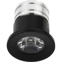 Velvalux LED Veranda Spot Verlichting - Velvalux - 3W - Natuurlijk Wit 4000K - Inbouw - Rond - Mat Zwart - Aluminium - Ø31mm