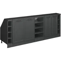 Vicco R-Line Keukenkast voor schuine wand – 210 cm Set van 5 kastrompen 60 cm diepte Antraciet landhuis