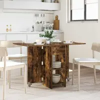 Prolenta Maison Exclusive - Eettafel, 115 x 70 x 75 cm, houtvezel, gerookt eikenhout