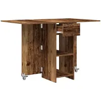 vidaXL Eettafel 115 x 70 x 75 cm Bewerkt hout Oud hout Rechthoekig