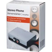 MaxTrack Voorversterker (PRE AMP) voor draaitafels (1x Phono) / zwart