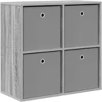 vidaXL Dressoir met lade Grijs Sonoma 68,5 x 32 x 67 cm