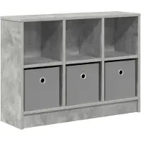 vidaXL Dressoir Beton Grijs 73,5 x 22,5 x 53,5 cm
