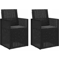vidaXL Tuinstoelen 2 st Antracietkleurig PP