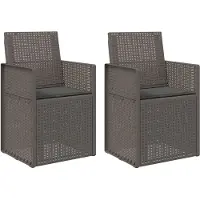 vidaXL Tuinstoelen 2 st Lichtgrijs en antracietkleurig PP