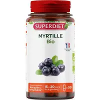 SuperDiet Blauwe Bosbes Bio 90 Capsules