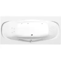 Polysan Garda Whirlpoolbad, 190x90x44cm, Highline Hydro, chroom