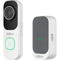 Dahua technology Dahua, witte WIFI videodeurbel kit zonder abonnement, inclusief deurbel en bel (DB41AW en DS1AG)