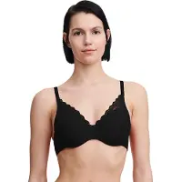 Chantelle - Floral Touch - Bedekkende memory bh - Soft Feel - ZWART