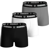 NFL Boxershorts ' Las Vegas Raiders ' grijs / zwart / wit