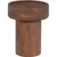 Woood Dara Bijzettafel - Mangohout - Bruin - 50x40x40