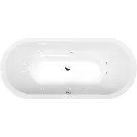 Polysan Viva O whirlpoolbad, 185x80x47cm, Active Hydro, chroom
