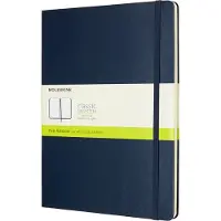 Moleskine Classic Notitieboek - Extra Large - Hardcover - Blanco - Saffier Blauw