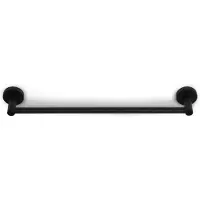 BLUE LABEL Facet - Handdoekhouder / Handdoekrek 60 cm - Zwart - Wandmontage - Badkamer
