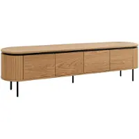 Riess TV-bord ATELIER 200 cm naturel eikenhoutlook met zwarte poten - 47451