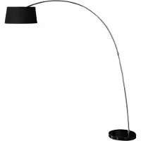 Invicta Vloerlamp FORMA 215cm zwart goud met marmeren voet - 13069