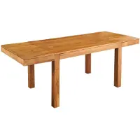 Invicta Eettafel PURE 120-200 cm uitschuifbaar, acaciahout 95 mm, natuurlijke honingkleurige afwerking - 47097