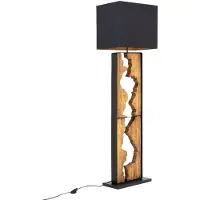 Invicta Vloerlamp DESIGNED BY NATURE 165cm raintree hout naturel zwart - 46936
