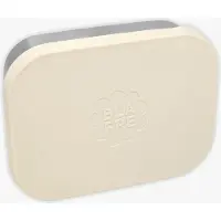 Blafre RVS Lunchtrommel met Siliconen Deksel Beige