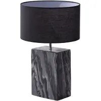 Invicta Tafellamp NOBLE 35 cm voet marmerzwart zonder lampenkap - 40901