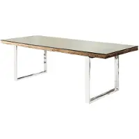 Invicta Eettafel EUPHORIA BARRACUDA 180 cm, gemaakt van gerecycled massief teakhout (40 mm dik), zonder glazen blad. - 36648