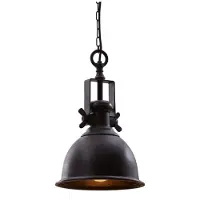 Invicta Hanglamp INDUSTRIEEL metaal zwart-brons industriële stijl - 40919