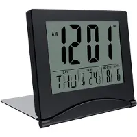 Core Dementieklok – Digitale Klok met Alarmfunctie – Kalenderklok met Digitale Wekker - zwart - ‎9 x 4 x 7 cm; 90 g