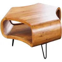 Invicta Salontafel ORGANIC LIVING 70 cm acaciahout bruine honingkleurige afwerking - 47094