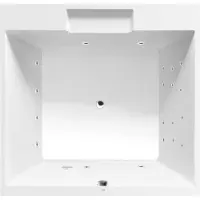 Polysan Came Whirlpoolbad, 175x175x50cm, Attraction Hydro, chroom
