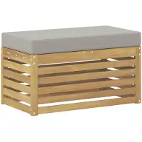 vidaXL Buitenstoel Bank Massief Acacia Hout Wit