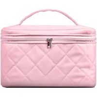 Gillian Jones - Beauty Box in quilted nylon Pink